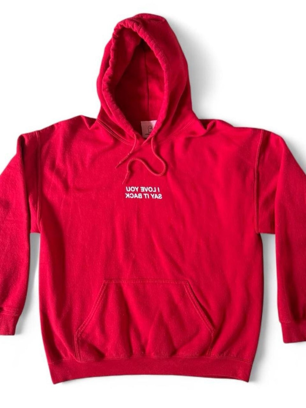 Lonely Ghost ‘I Love You Say It Back’ Red Hooded Sweatshirt